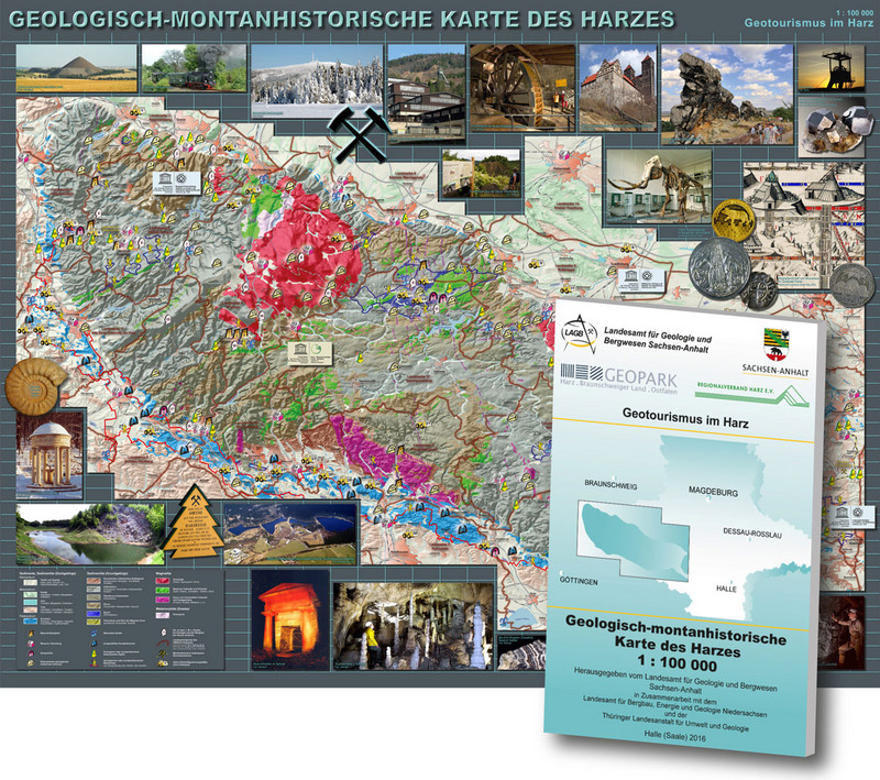 Vorschau Geologisch-montanhistorische Karte des Harzes