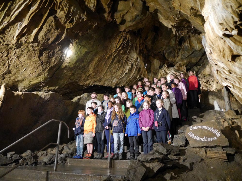4231-17 Tropfsteinhöhle "Baumannshöhle" in Rübeland (Devon, Pleistozän)