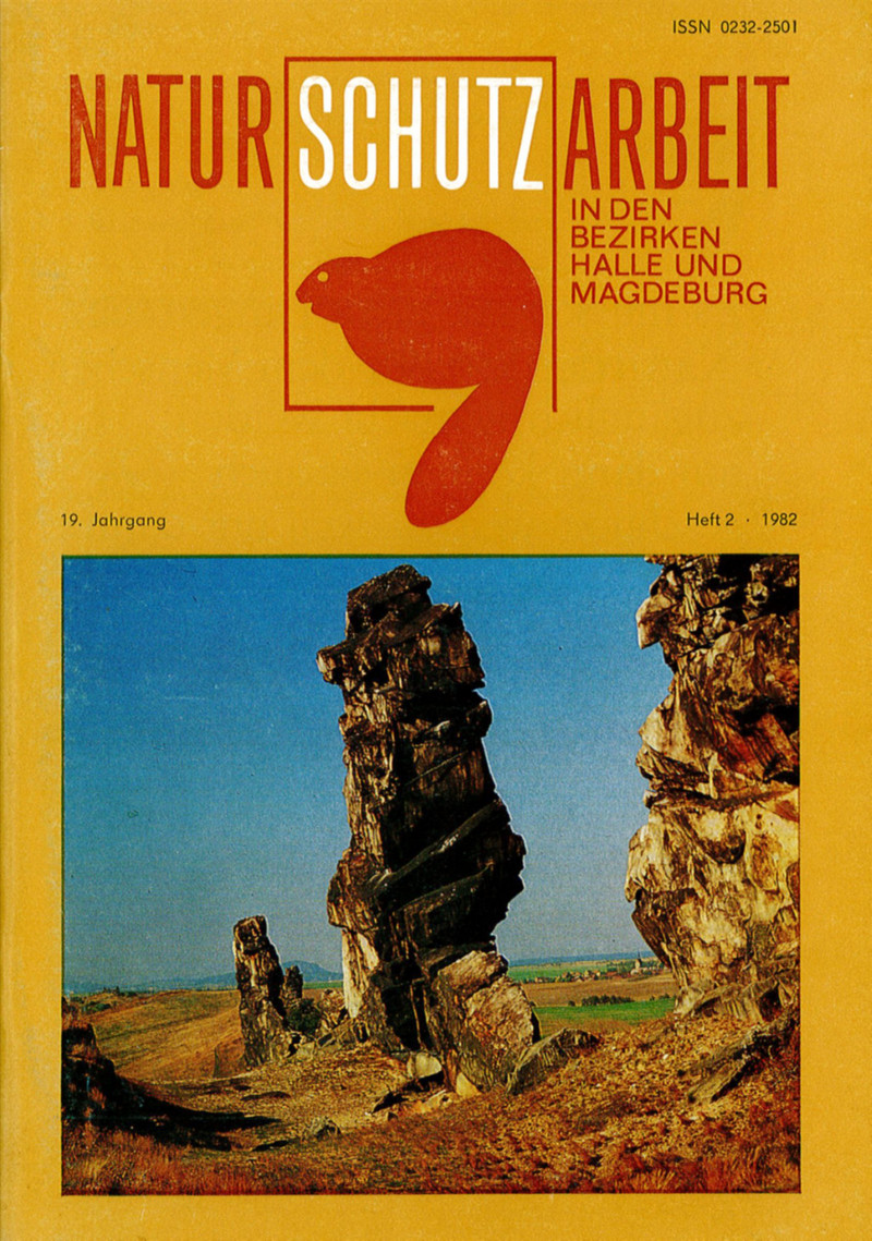 Abbildung Deckblatt Geologische Naturdenkmale in den Bezirken Halle und Magdeburg (1982)